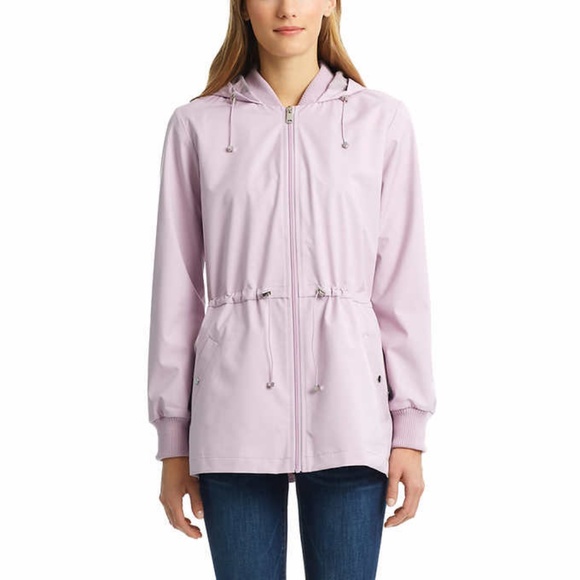 Bernardo Ladies' Ruffle Hem Jacket Light Purple - Picture 4 of 6